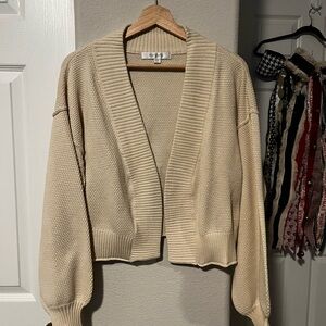 Elegant Cream Women's Cardigan